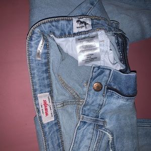 never worn wrangler jeans